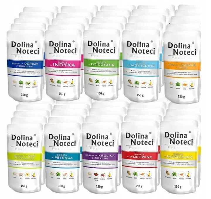 DOLINA NOTECI Premium karma mokra dla psa MIX Smaków - 20x 150g