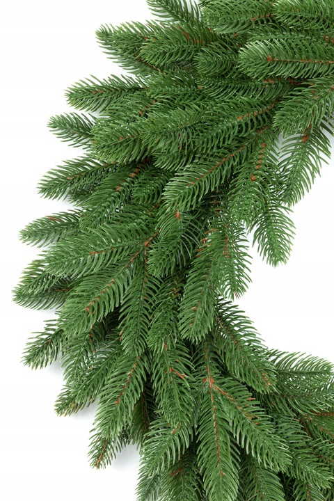 Wianek Świąteczny 100% PE ŚWIERK 3D REAL TREE 60cm Naturalny wygląd KOMINEK