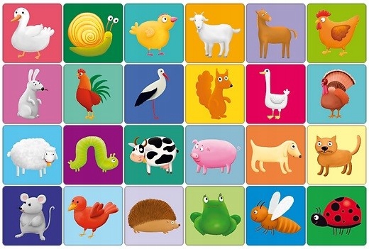 GRA MEMORY MEMO FARMA ZWIERZĄTKA WIEJSKIE gra pamięciowa dla dzieci +3 lata