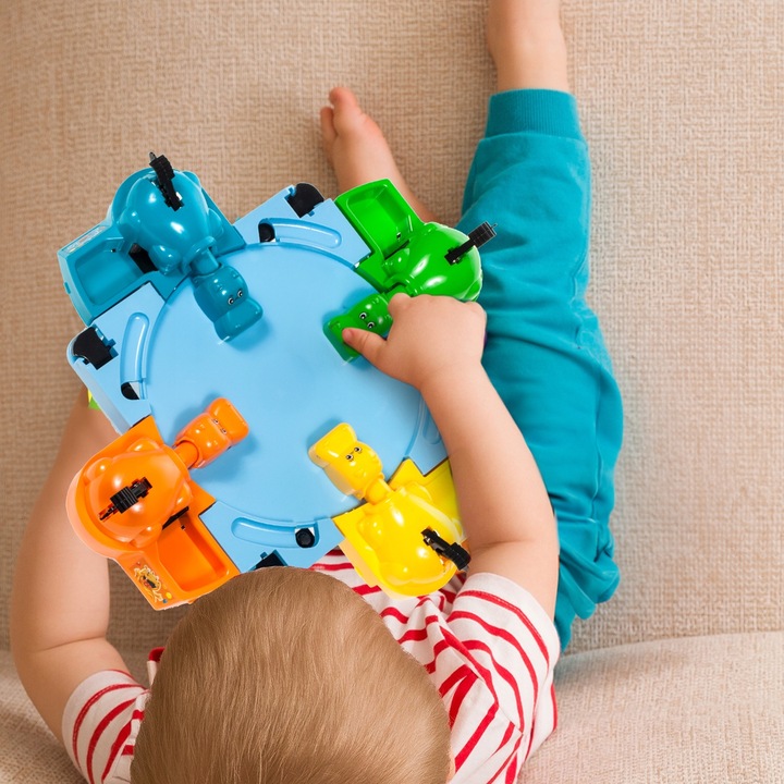 GRA ZRĘCZNOŚCIOWA DLA 4 OSÓB GŁODNE HIPCIE HIPOPOTAM DLA DZIECI RODZINNA