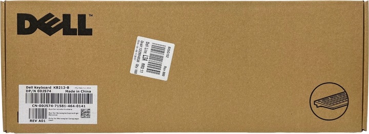 ORYGINALNA PRZEWODOWA KLAWIATURA DELL KB212-B QuietKey na USB