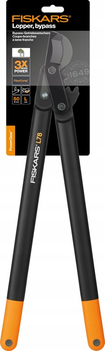 FISKARS POWERGEAR Sekator ogrodowy L78 nożycowy dwuręczny do gałęzi 69cm