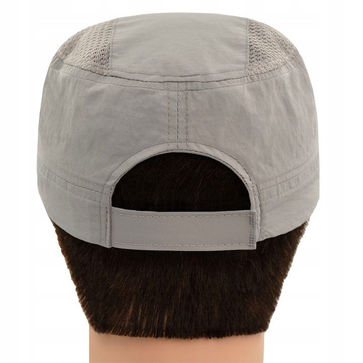 CZAPKA z Daszkiem Przewiewna Patrolówka z Siatką SZARA Pako Jeans