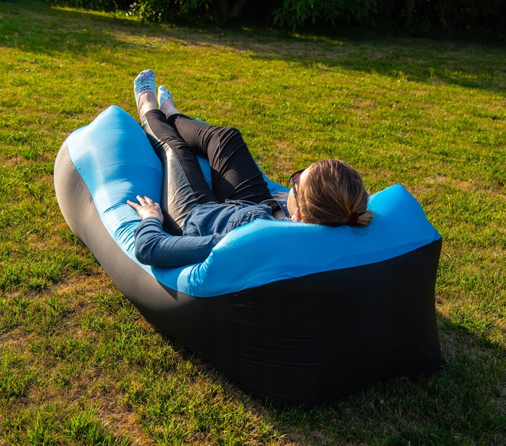 LAZY BAG Air Sofa DMUCHANA Leżak Materac Fotel Materiał Ripstop ZAGŁÓWEK