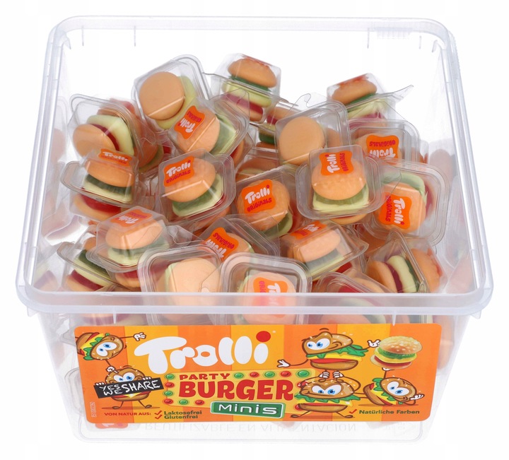 Trolli, żelki, Mini burger hamburger 600 g
