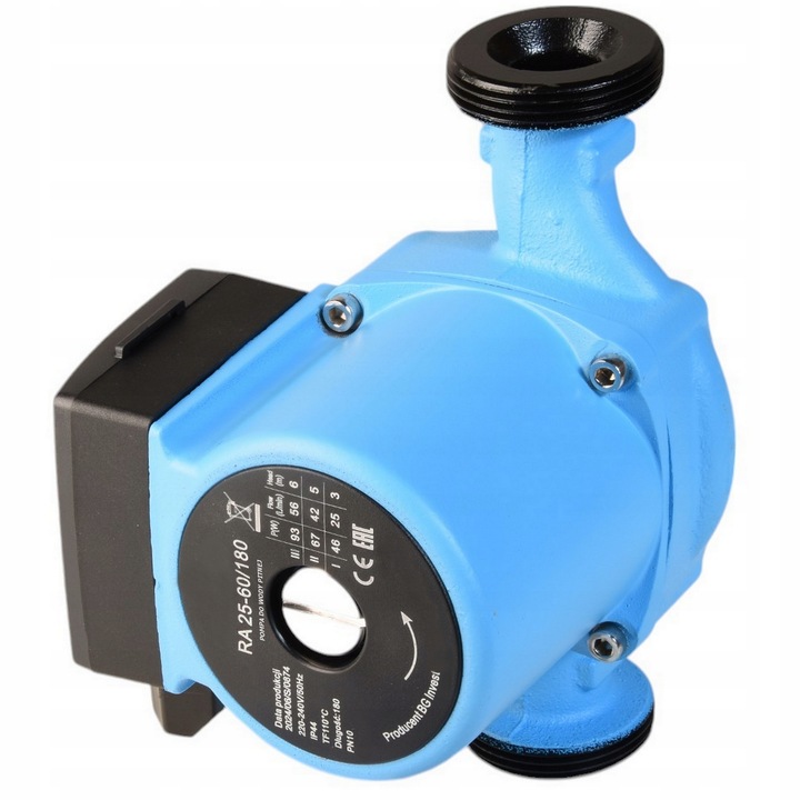 POMPA OBIEGOWA RA 25/60 180 CYRKULACYJNA DO CENTRALNEGO OGRZEWANIA C.O CWU