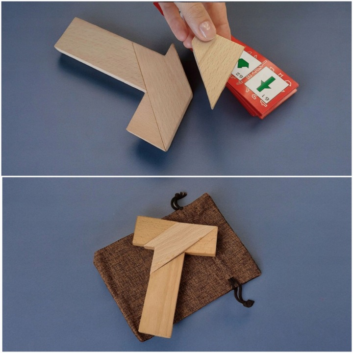 LOGIC BOX duży zestaw łamigłówek retro prezent książka urodziny dla dziecka