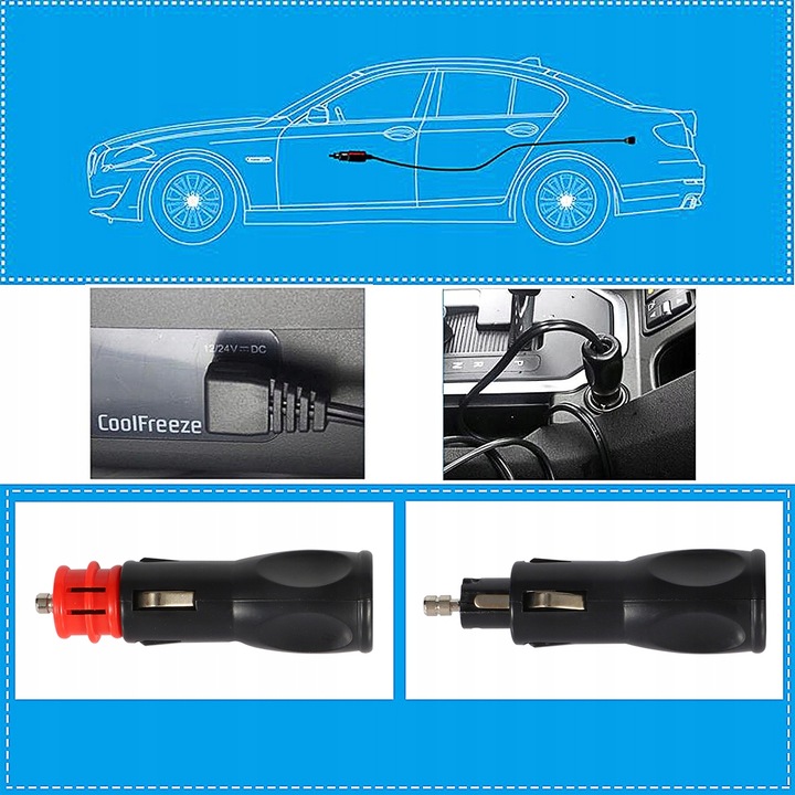 12V 24V KABEL PRZEWÓD DO LODÓWKI TURYSTYCZNEJ 2 METRY MIEDŹ MOCNY SOLIDNY