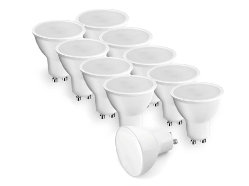 10x Żarówka LED GU10 5W 6500K biała zimna 400lm
