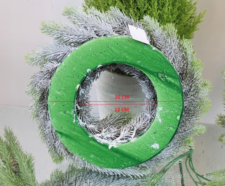 Wianek świąteczny wieniec stroik na stół drzwi Ø30 DEcodomi