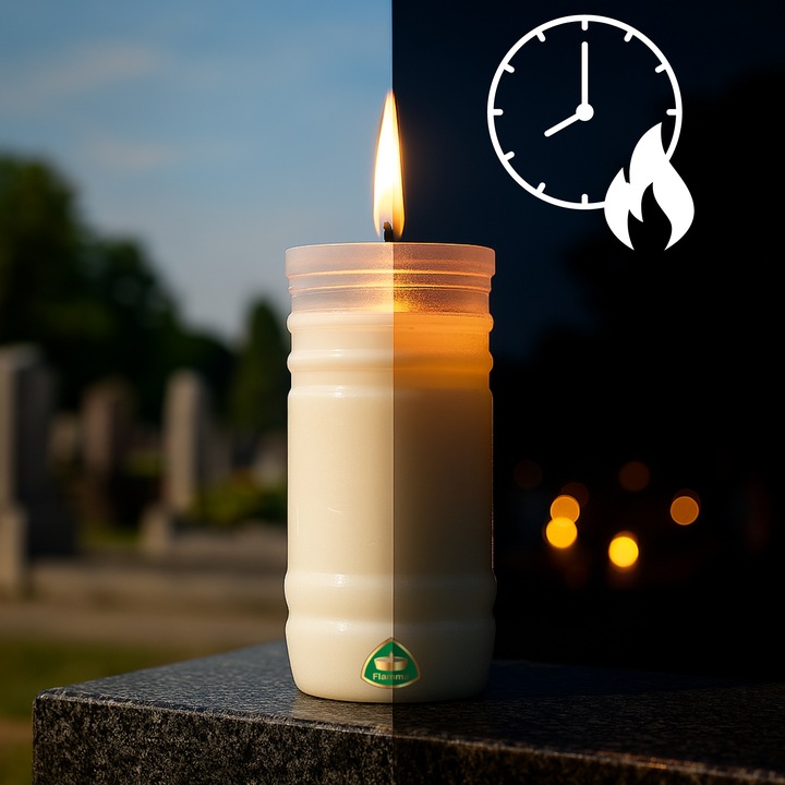 Wkłady do Zniczy Rewelacyjne na Upały Parafinowe 3dni x15 Długopalące do72h