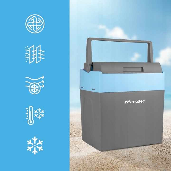 LODÓWKA TURYSTYCZNA MOBILNA SAMOCHODOWA 25L CHŁODZENIE GRZANIE 12V/230V