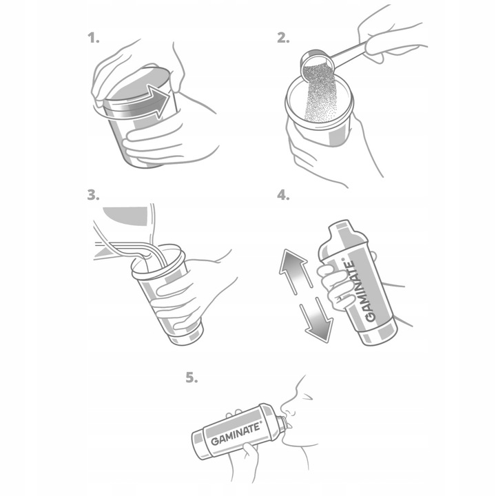 Gaminate Hydration WIŚNIA-ARBUZ Izotonik w proszku BEZ CUKRU