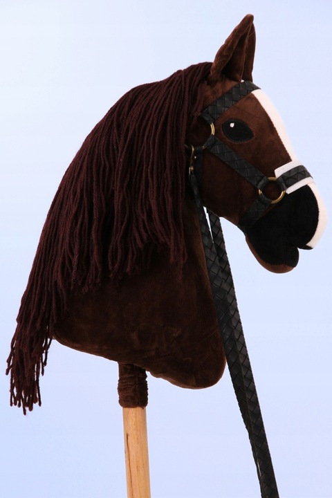 HOBBY HORSE ZESTAW A4 MAŁY KONIK + WODZE + KANTAR MINI PREZENT DLA DZIECKA