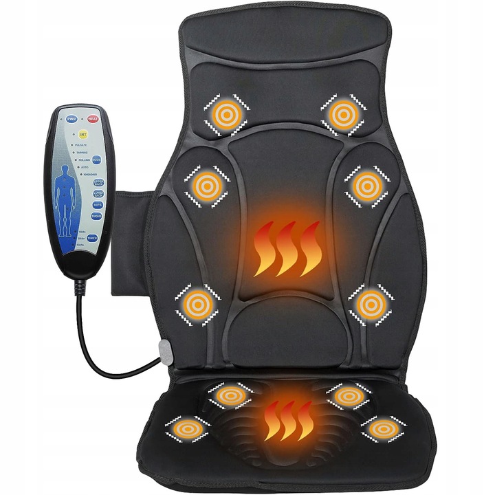 Mata masująca masażer wibracyjny do pleców ciała karku kręgosłupa szyi