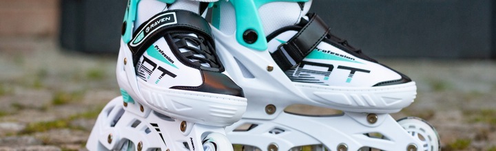 Rolki Regulowane RAVEN Profession White/Mint 35-39