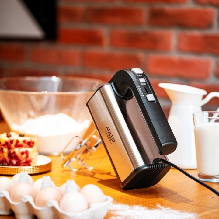 Mikser ręczny Robot kuchenny 800W 5 biegów + TURBO 4 Mieszadła Wolny start