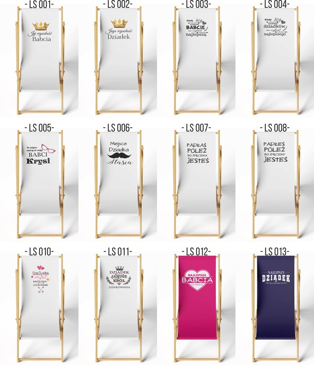 Leżak Prezent na Dzień Babci i Dziadka