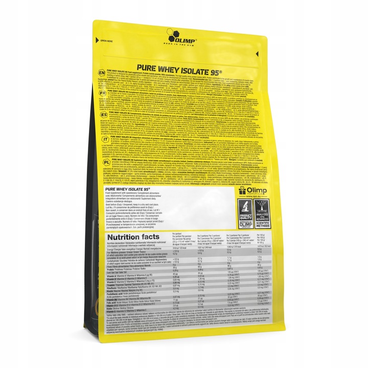OLIMP PURE WHEY ISOLATE 95 600g IZOLAT ODŻYWKA BIAŁKOWA WHEY PROTEIN WPI