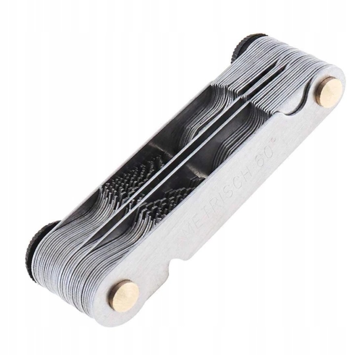 MIERNIK GWINTU WZORNIK ZARYSU METRYCZNE CALOWE 52 listki