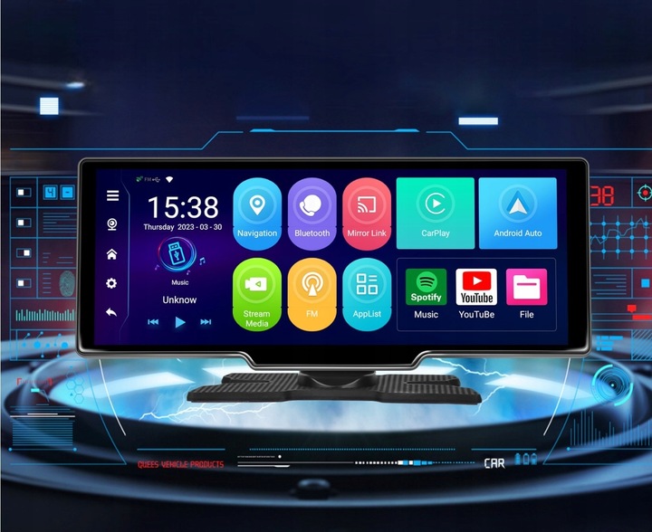 RADIO STACJA MULTIMEDIALNA MONITOR ANDROID AUTO APPLE CARPLAY ANDROID 13