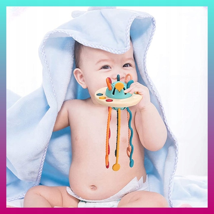 ZABAWKA SENSORYCZNA MONTESSORI GRYZAK DLA NIEMOWLĄT