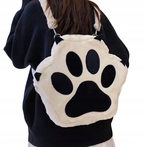 Plecak pluszowy kocia łapa