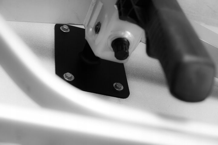 Wieszak do platform rowerowych ścienny kula PEŁNA, toczona CNC