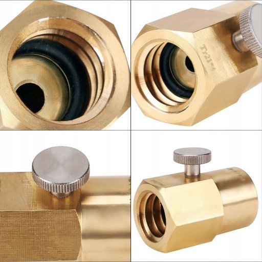 PRZETOCZKA Z GWINTAMI do SODASTREAM CO2 ADAPTER TR21-4