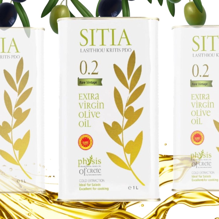 Oliwa z Oliwek Extra Virgin 1L SITIA P.D.O. Grecka Physis of Crete 0,2%