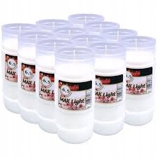 Wkłady do zniczy | MAX LIGHT 6,5 | 6,5 dni | 12 sztuk