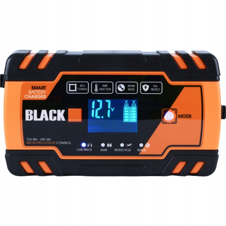 PROSTOWNIK AUTOMATYCZNY SAMOCHODOWY FUNKCJA NAPRAWY DO AKUMULATORÓW 12V 24V