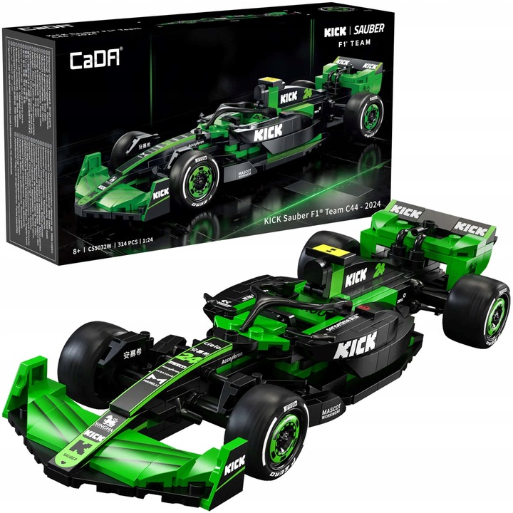 KLOCKI CADA BOLID FORMULA 1 KICK SAUBER F1 TEAM C44 314 EL. C55032W