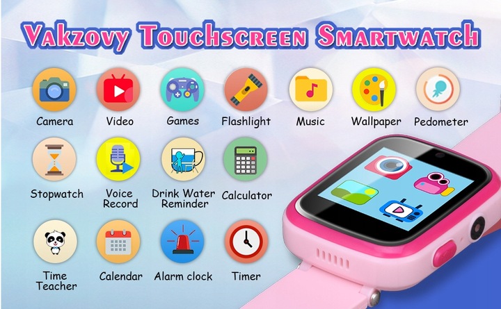 Multi-functional Smartwatch for Girls 3-10 Years Old with Camera and Music