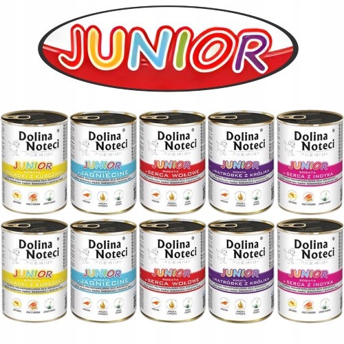Dolina Noteci Premium JUNIOR Mix Smaków 10x400g