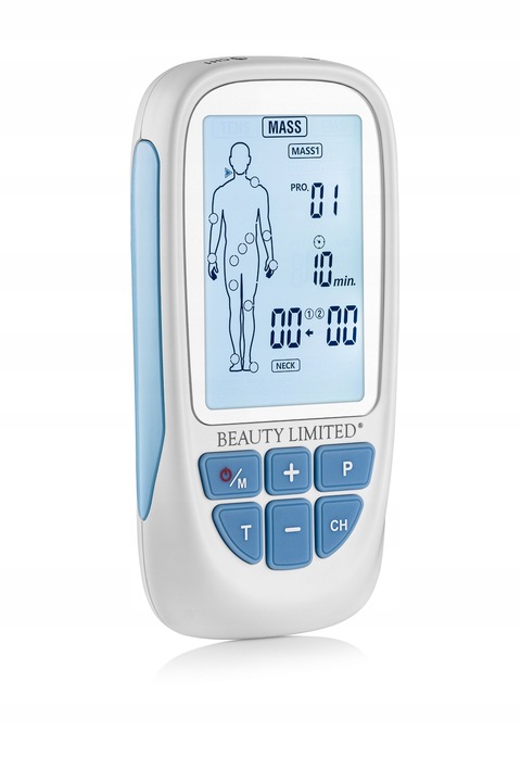 Elektrostymulator mięśni nerwów TENS EMS MASS 73 PROGRAMY 40 POZIOMÓW