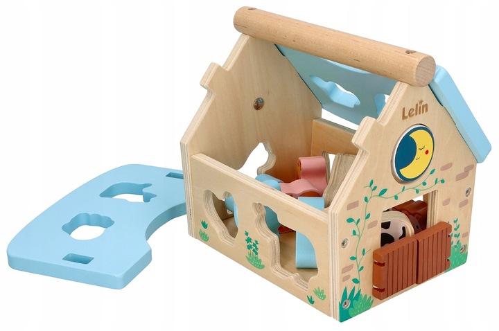 Obora drewniana Zwierzątka z farmy Sorter Zabawka dla rocznego dziecka