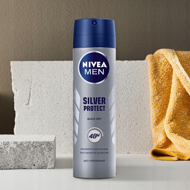 NIVEA Antyperspirant Silver Protect Men 150m