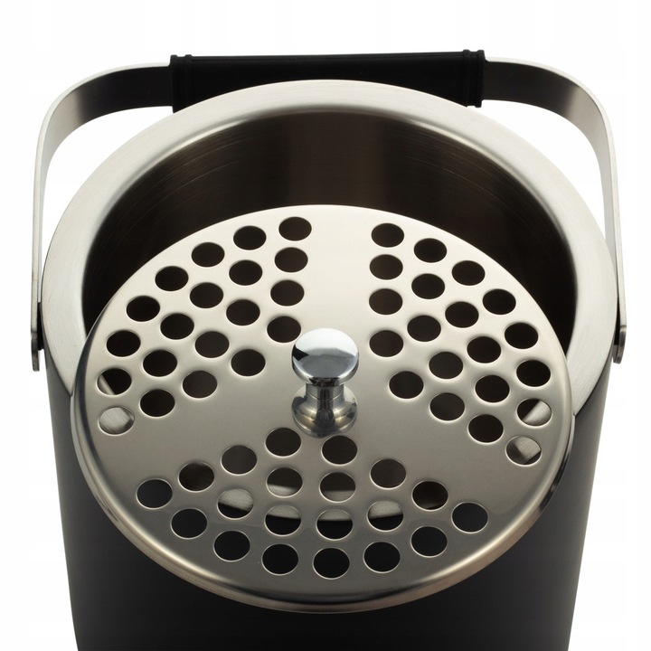 WIADERKO do LODU COOLER pojemnik TERMICZNY do chłodzenia CZARNY + szczypce