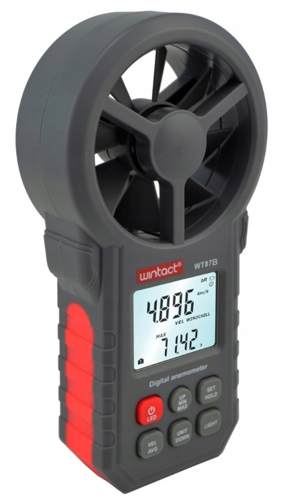 ANEMOMETER MIERNIK WIATRU DO KLIMATYZACJI WIATROMIERZ APLIKACJA BLUETOOTH