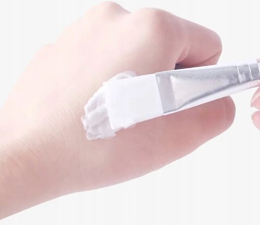 Pędzelek płaski do masek alg kwasów serum Prima Derma