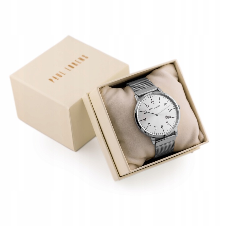 ZEGAREK DAMSKI PAUL LORENS RENNA +GRAWER KOMPLET PREZENTOWY cyfry czytelny