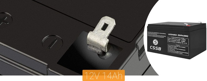 AKUMULATOR AGM VRLA 12V 14Ah DO UPS AUTKA ZABAWKI TRAKTORA KOSIARKI ROWERU