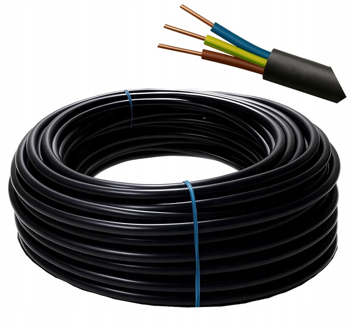 PRZEWÓD ZIEMNY YKY 3x2,5 25 METRÓW MIEDZIANY