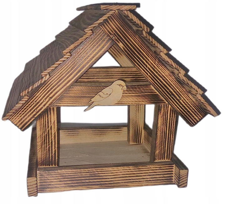 Karmnika Dla Ptaków Opalany XXL Duży Mocny Ozdoba do ogrodu Solidny