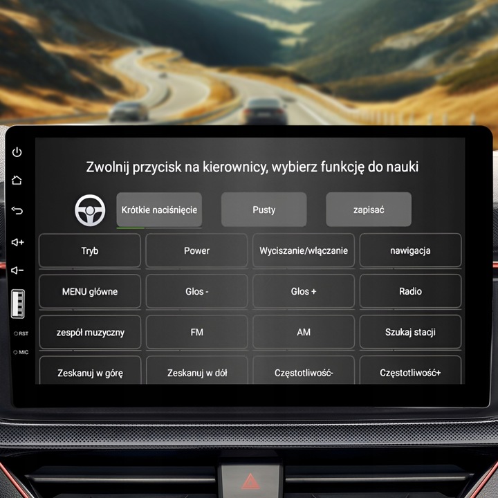 RADIO SAMOCHODOWE 1 DIN 9 CALI BT EKRAN DOTYKOWY MIRROR LINK CARPLAY USB