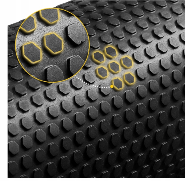 Długi wałek gładki roller roler do masażu z mini wypustkami 4Fizjo dł. 45cm