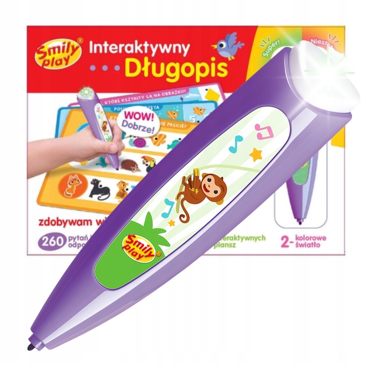 Smily Play Inteligentny interaktywny długopis Zdobywam Wiedzę nauka zabawa