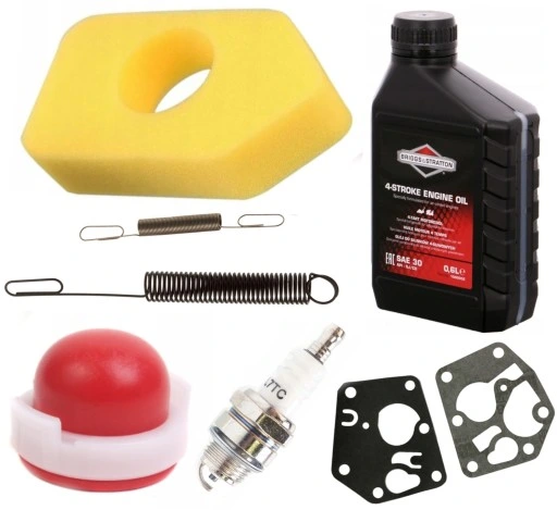 BRIGGS OLEJ MEMBRANY FILTR POMPKA SPRĘŻYNY ŚWIECA