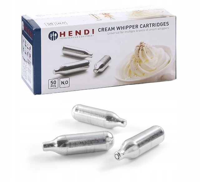 Naboje do syfonu do bitej śmietany Hendi 0 l 50